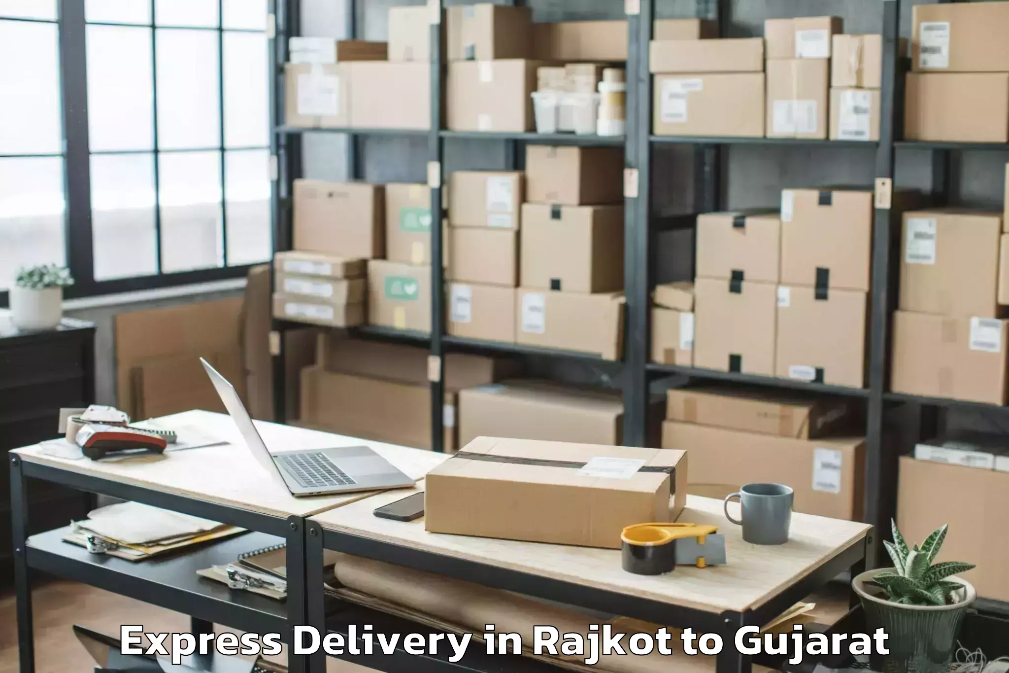 Get Rajkot to Dhuvaran Express Delivery